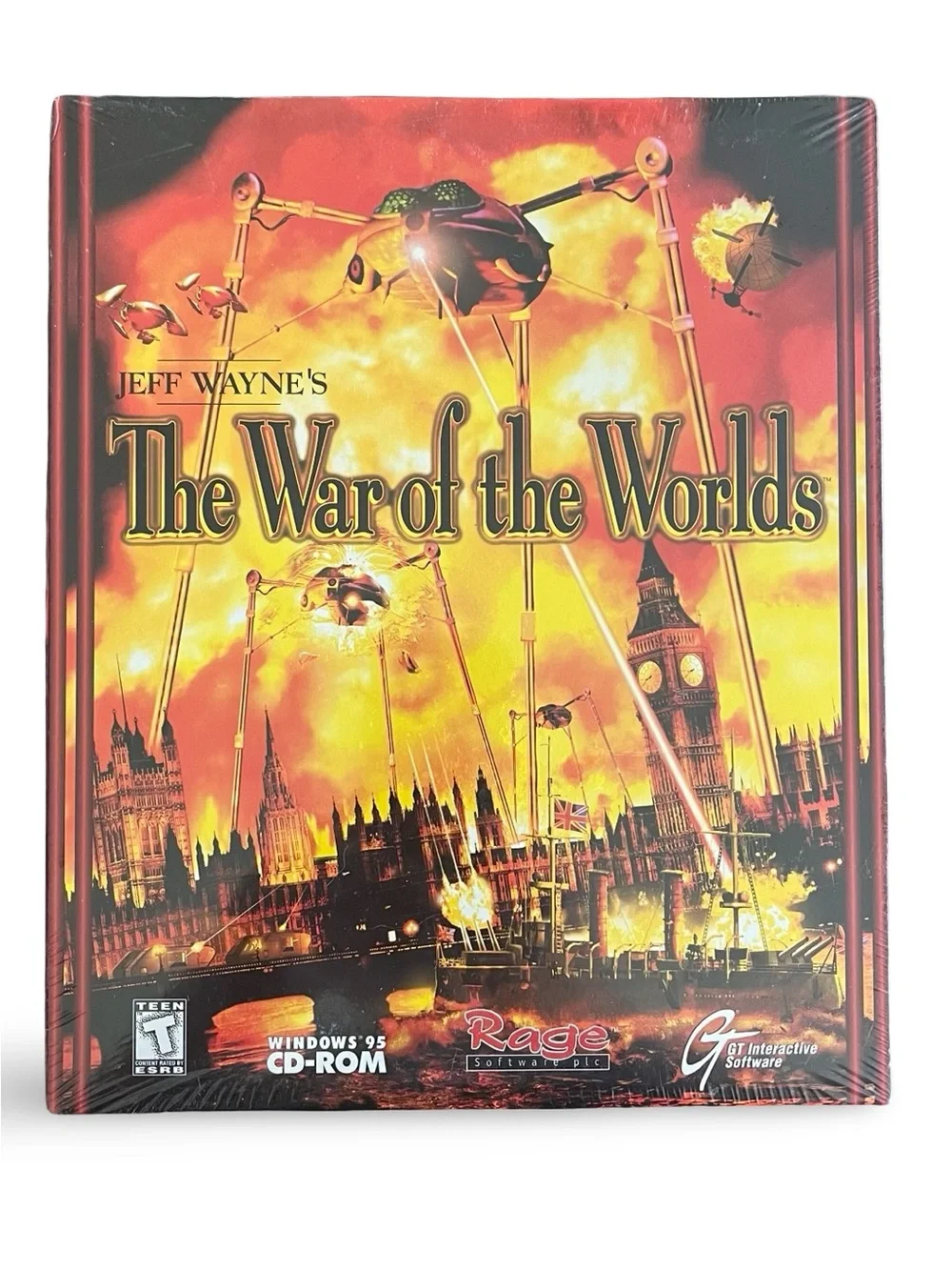 Jeff Wayne’s The War of the Worlds 1998 PC Game FACTORY SEALED BIG BOX